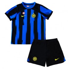Inter Milan Hemmaställ Barn 2023-24 Korta ärmar (+ Korta byxor)